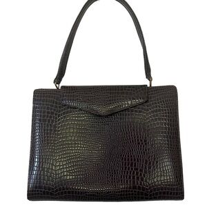 Pallizio Snakeskin Print Brown Vintage Purse